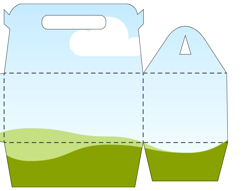 Gable box drag and drop blank box