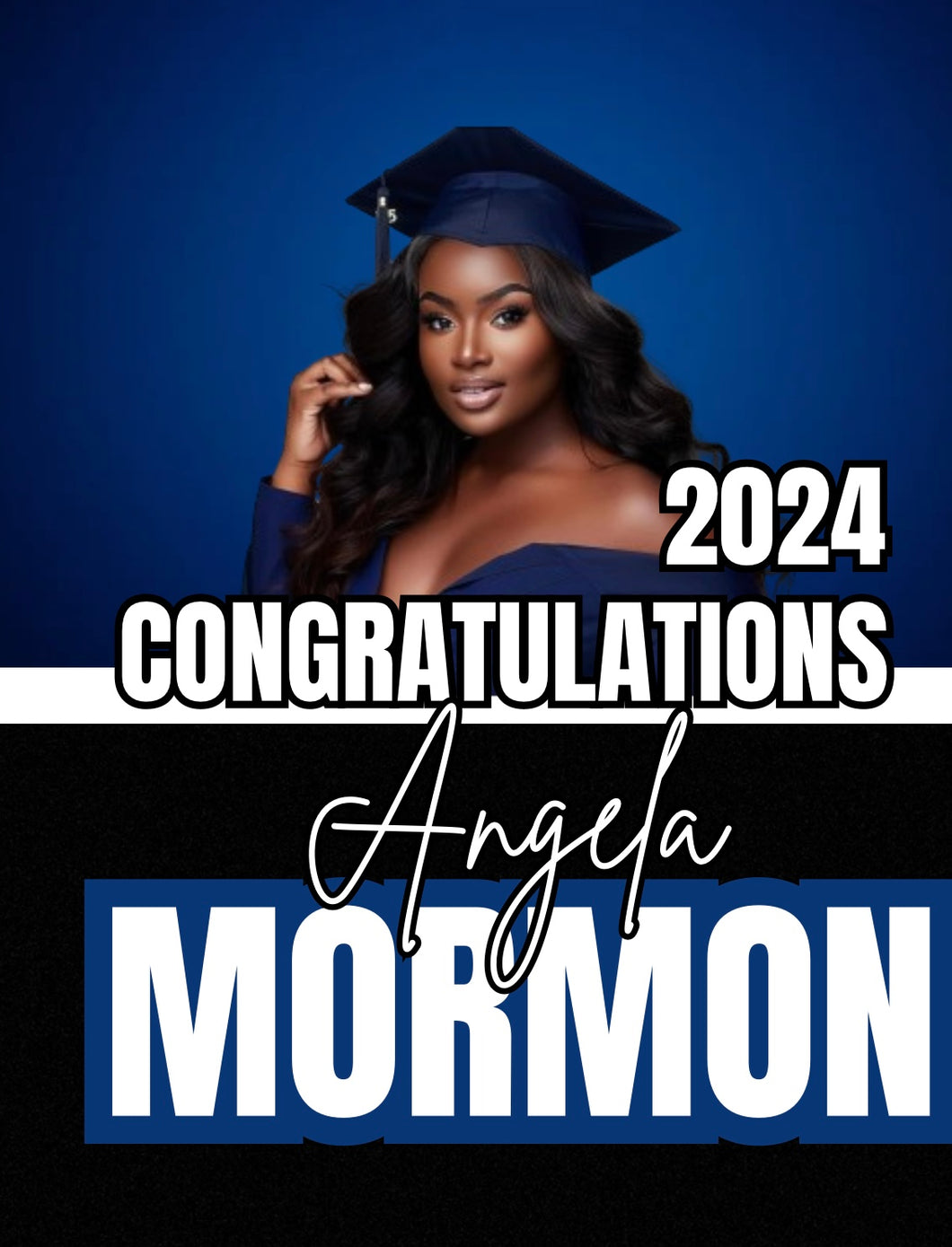 2024 grad design editable template