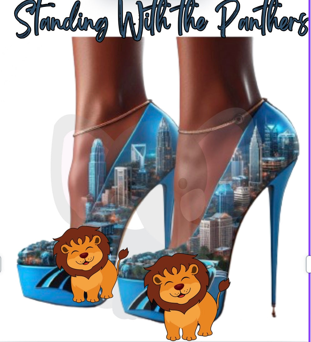 Panthers fan shoe design