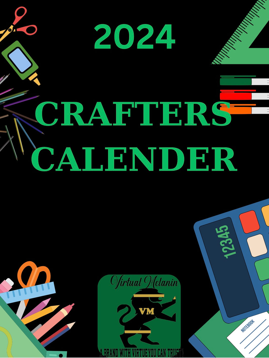 2024 Crafters Calender for the year