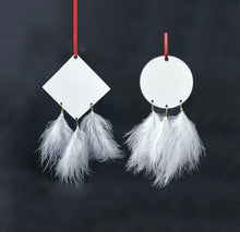 Load image into Gallery viewer, Sublimation feather ornaments
