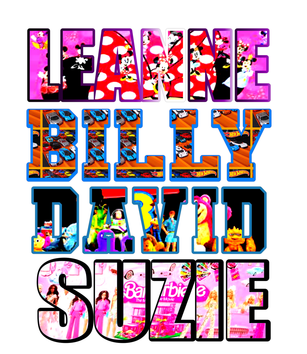 Silhouette character creating text