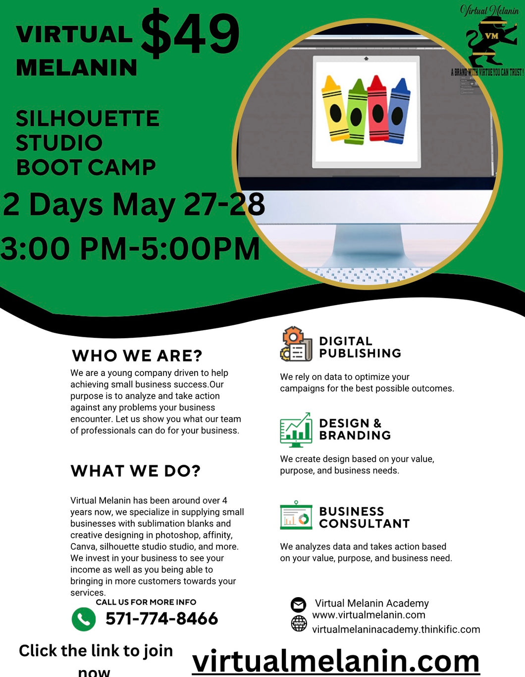 Silhouette Studio 2 day boot camp