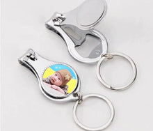 Load image into Gallery viewer, Sublimation keychain nail clippers
