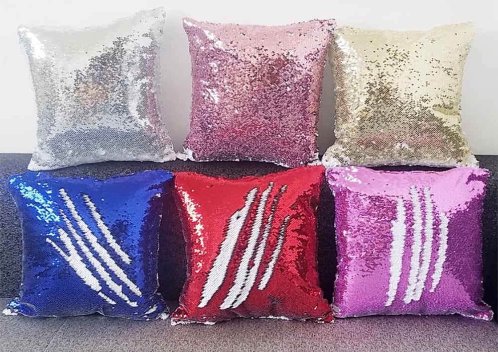 Sublimation sequined pillow cases