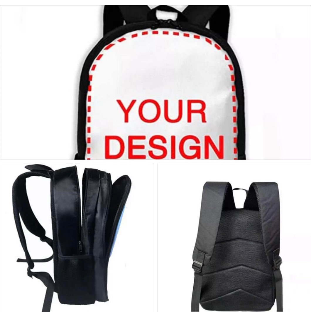 Sublimation black  backpacks