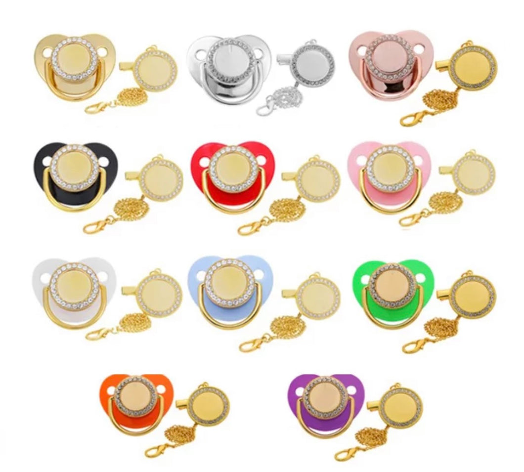 Sublimation pacifiers
