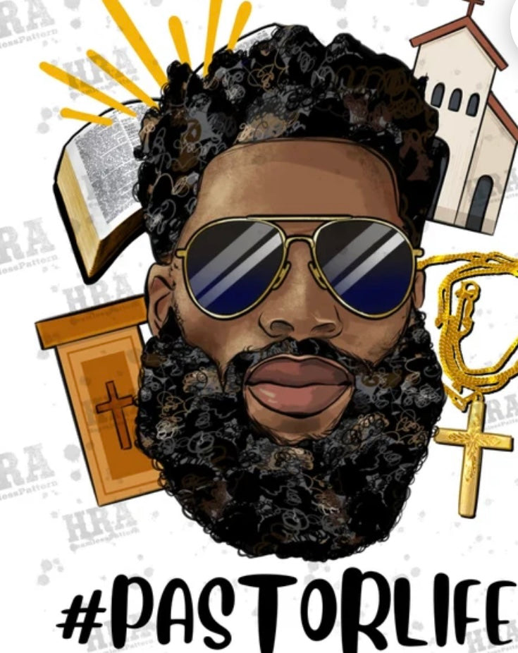 Pastor life DTF print