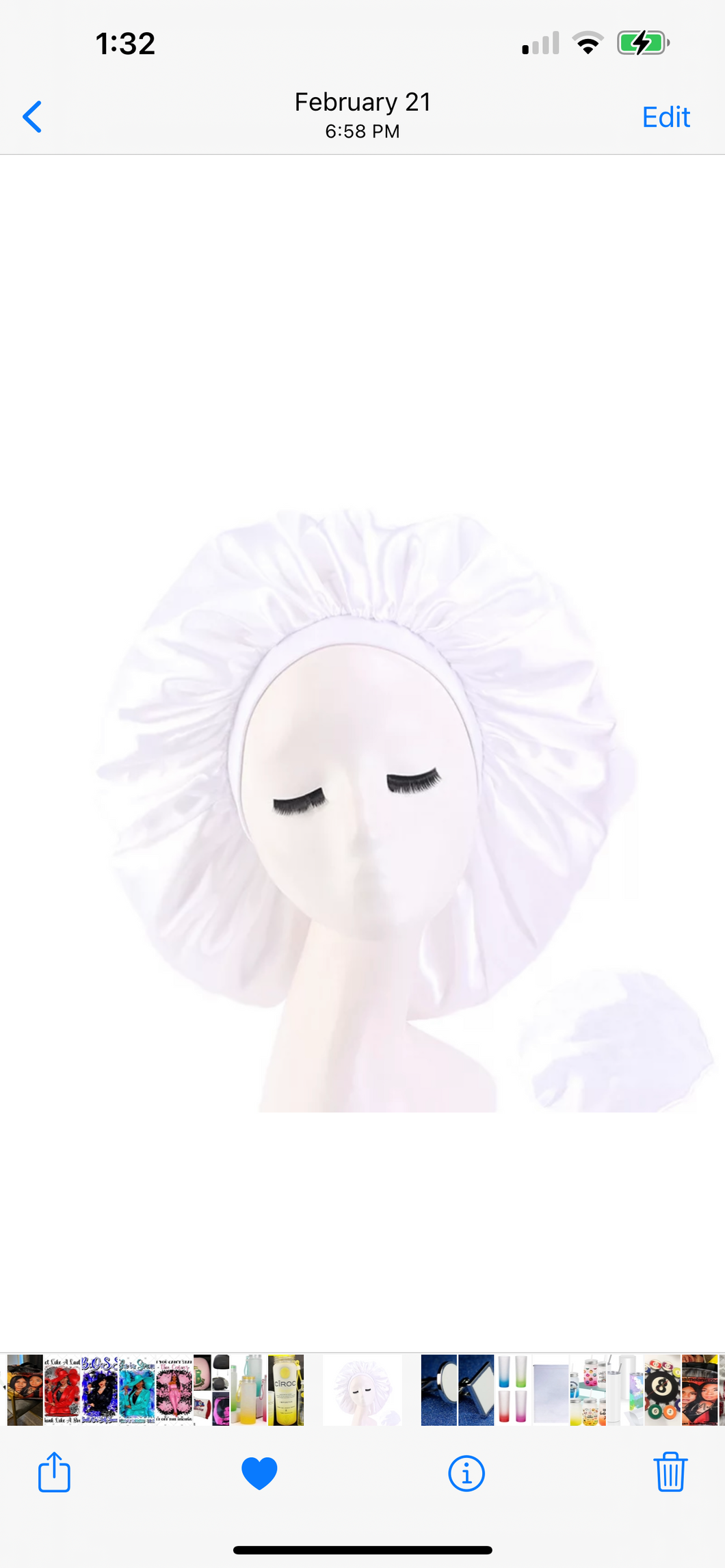 Satin bonnets